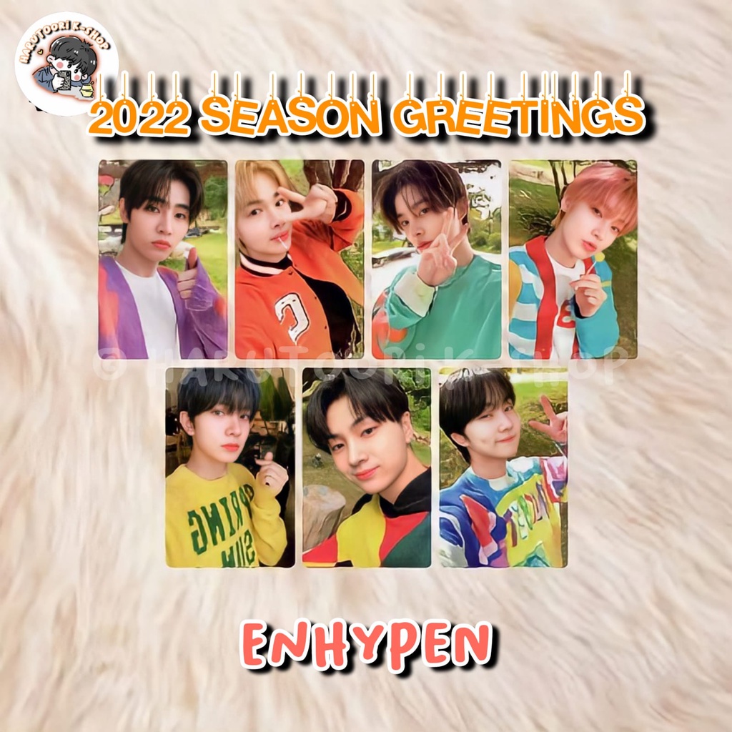 Jual ENHYPEN PHOTOCARD 2022 SEASON GREETINGS WEATHER LAB SET