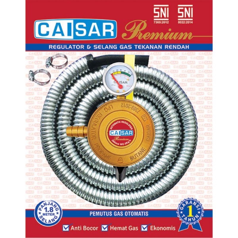 Jual Slang Regulator Caisar Premium Gas Elpiji Ber Sni Amper Hemat Gas