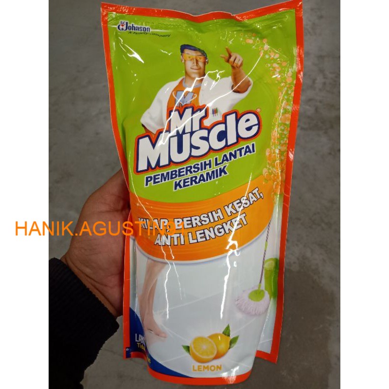 Jual PEMBERSIH LANTAI KERAMIK LEMON MR MUSCLE 800ML SS91 Shopee Indonesia