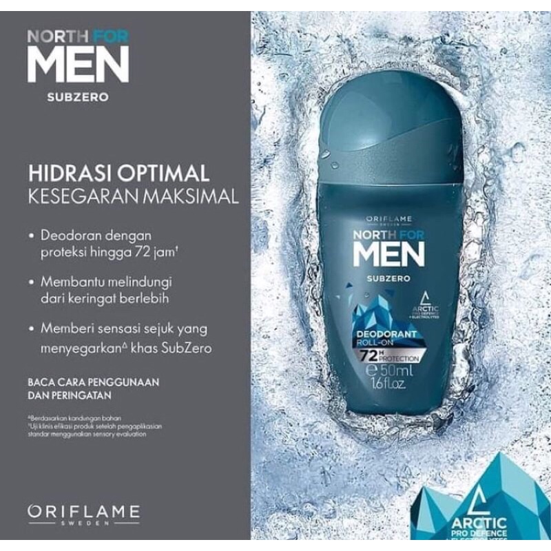 Jual North For Men Subzero Deodorant Ultimate Balance Deodorant Roll