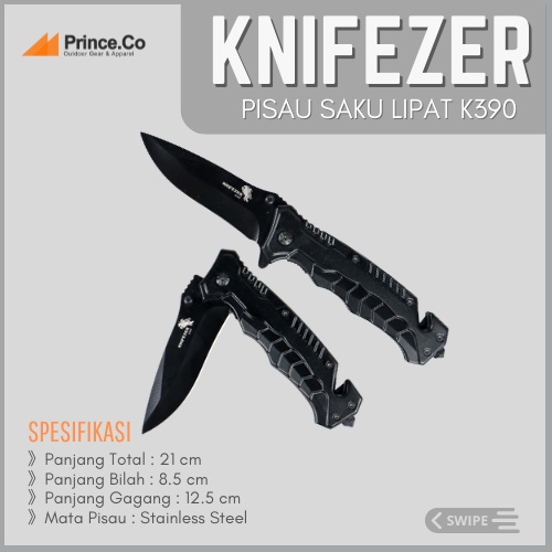 Jual KNIFEZER Pisau Lipat Survival Camping Hiking Berburu Outdoor