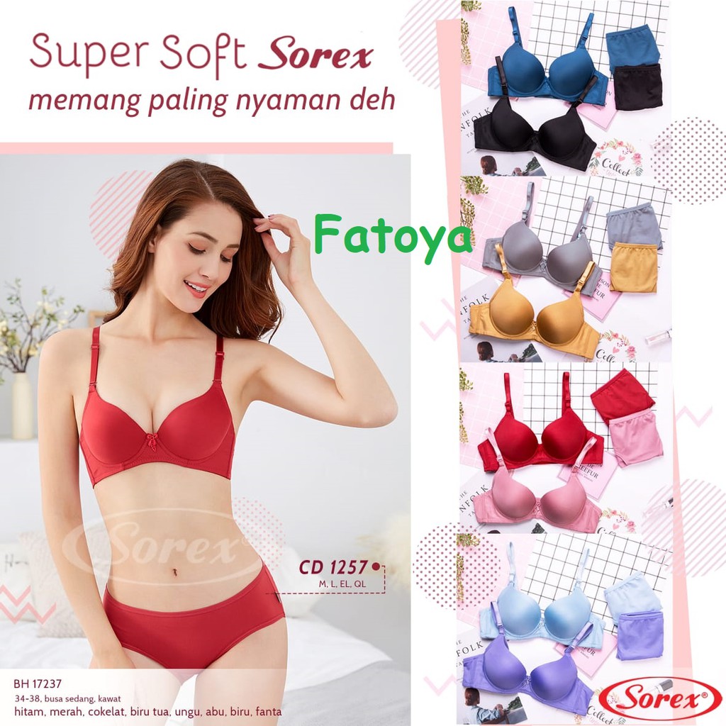 Jual Sorex Bra Set Super Soft Kawat Busa Bra Cd Shopee Indonesia