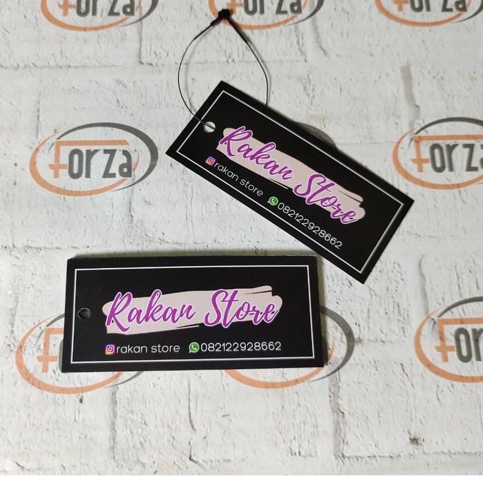 Jual Cetak Hangtag Pricetag Label Kertas Label Merk Bikin