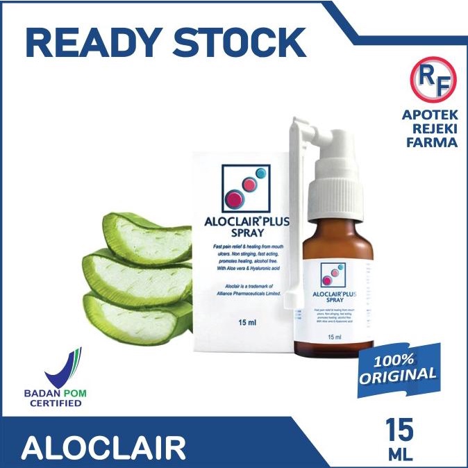 Jual Aloclair Plus Spray 15 Ml Obat Semprot Kumur Sariawan Alami