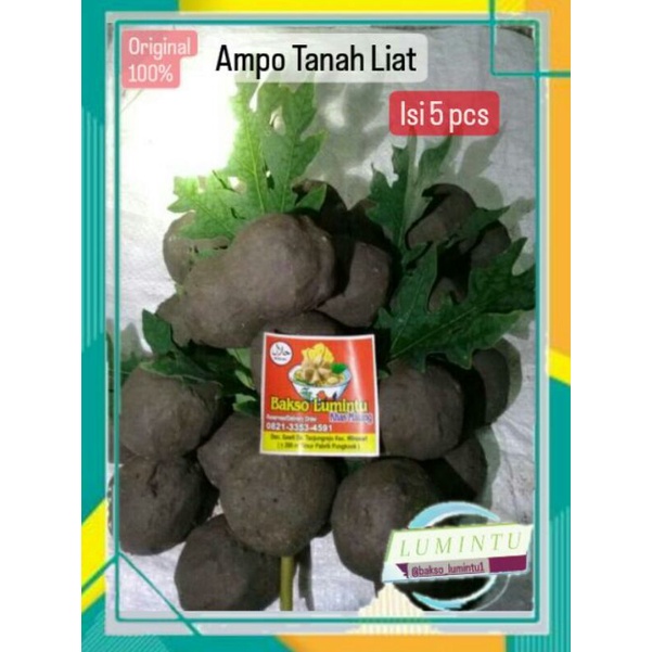 Jual Ampo Tanah Liat Penghilang Rasa Pahit Daun Pepaya Isi 5 Pcs