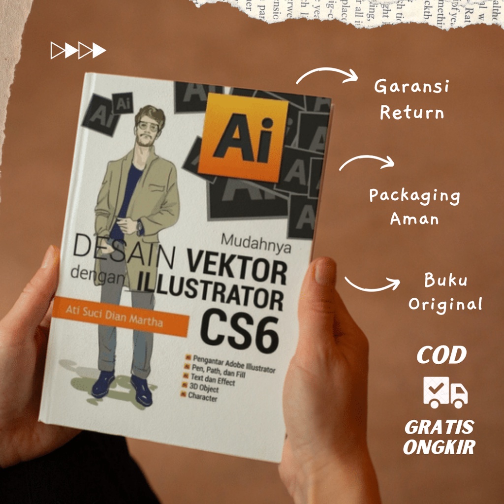 Jual Buku Mudahnya Desain Vektor Dengan Illustrator CS6 Shopee Indonesia