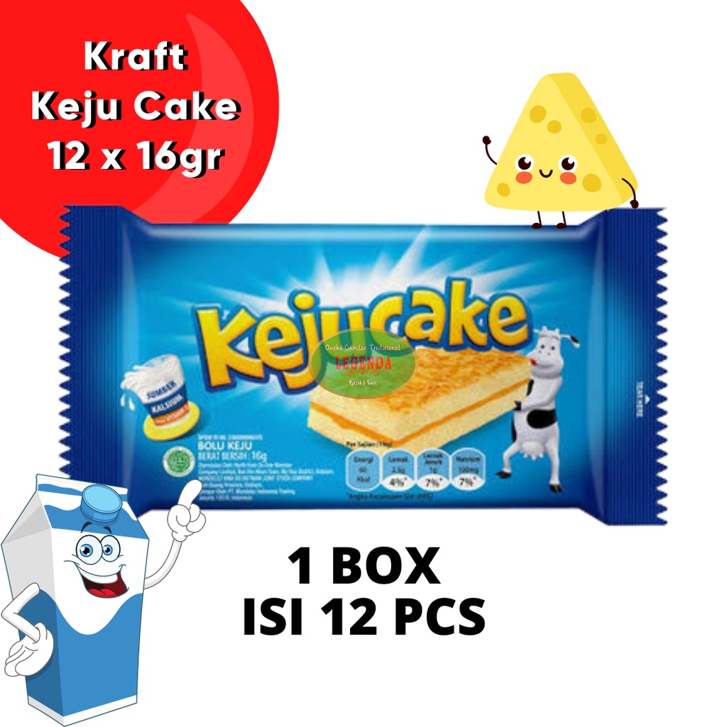 Jual Oreo Kraft Keju Cake Box Isi Pcs Cheese Cake Bolu Enak