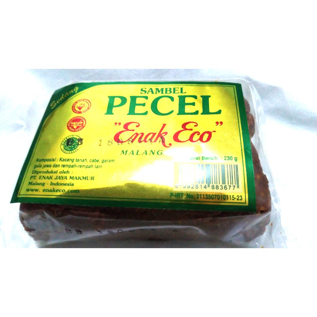 Jual Bumbu Sambel Pecel Enak Eco Sedang Pedas Gr Shopee