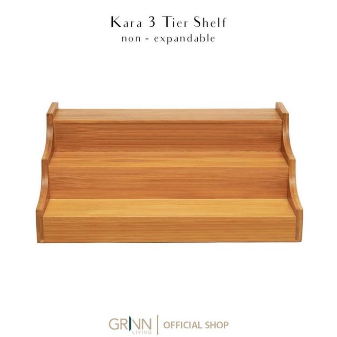 Jual GRINN LIVING KARA 3 TIER SHELF NON EXPANDABLE RAK BUMBU TINGKAT