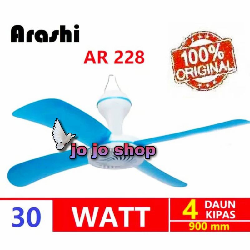 Jual Kipas Angin Gantung Helifan Watt Arashi Ar Mm Daun