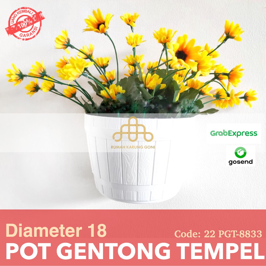 Jual Pot Gentong Tempel Pot Dinding Lovenia Pot Tanaman Hias