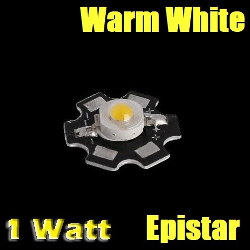 Jual PCB High Power LED EPISTAR Chips Led 1W WARM WHITE HPL 1 Watt WW