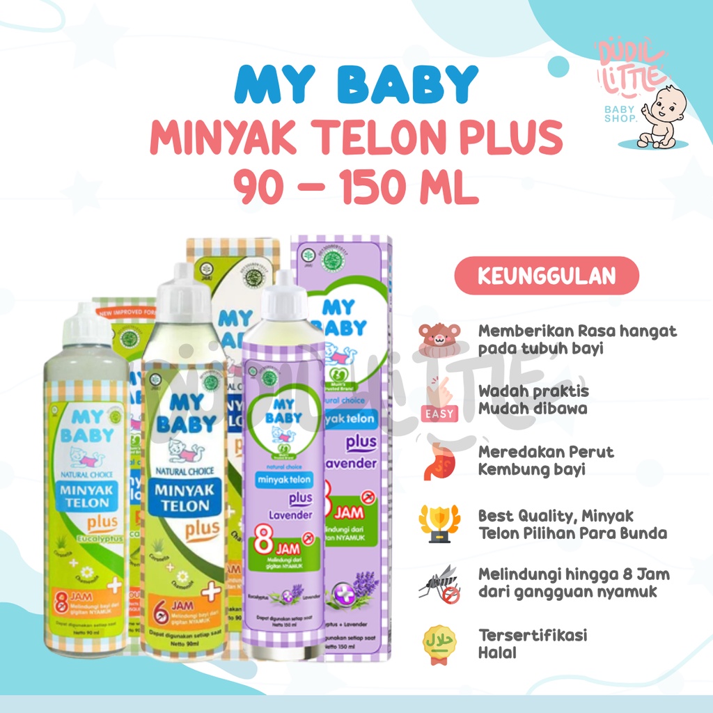 Jual My Baby Minyak Telon Plus Eucalyptus Dan Lavender 60 Ml 90 Ml