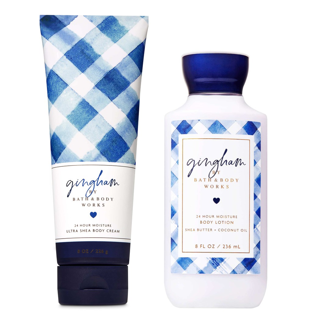 Jual BBW Bath And Body Works GINGHAM Body Cream 226 Gr Body Lotion