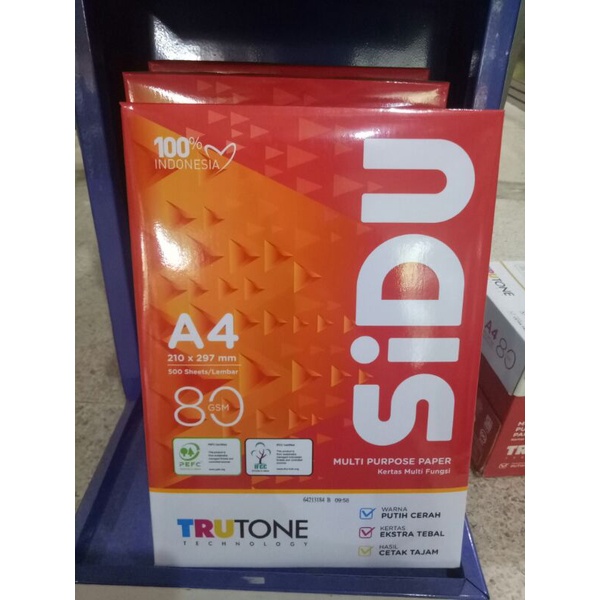 Jual Kertas HVS SIDU A4 80 Gsm Per RIM Shopee Indonesia