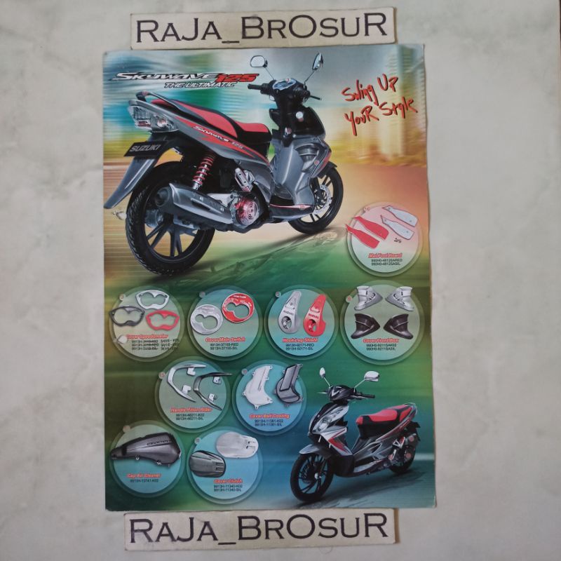 Jual Poster Brosur Katalog Flyer Suzuki Skywave Skywave125 Accessories