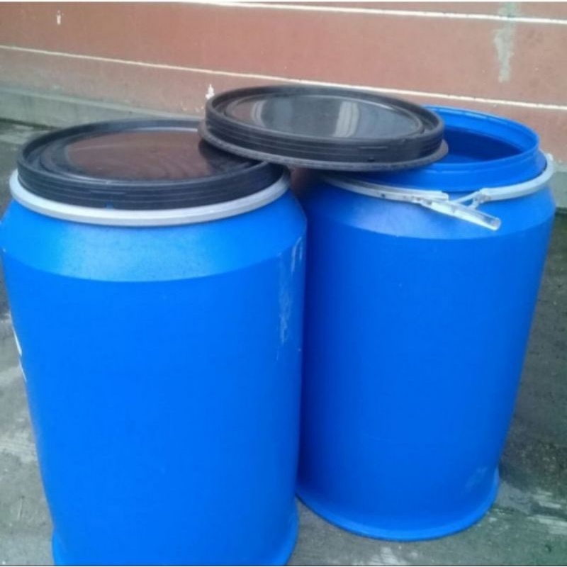 Jual Drum Plastik Hdpe Drum Biru Kapasitas Liter Tutup Lebar