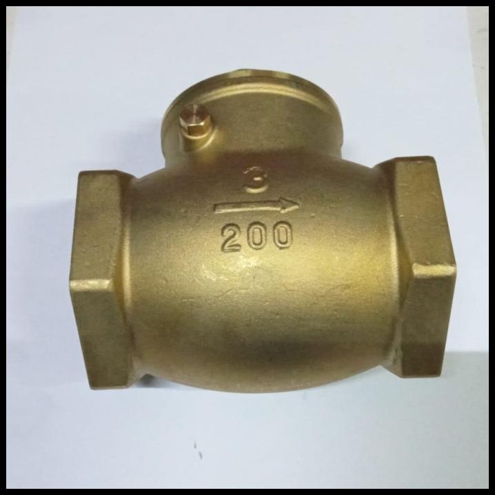 Jual Check Valve Kuningan Drat Inch Swing Check Valve Brass Hq