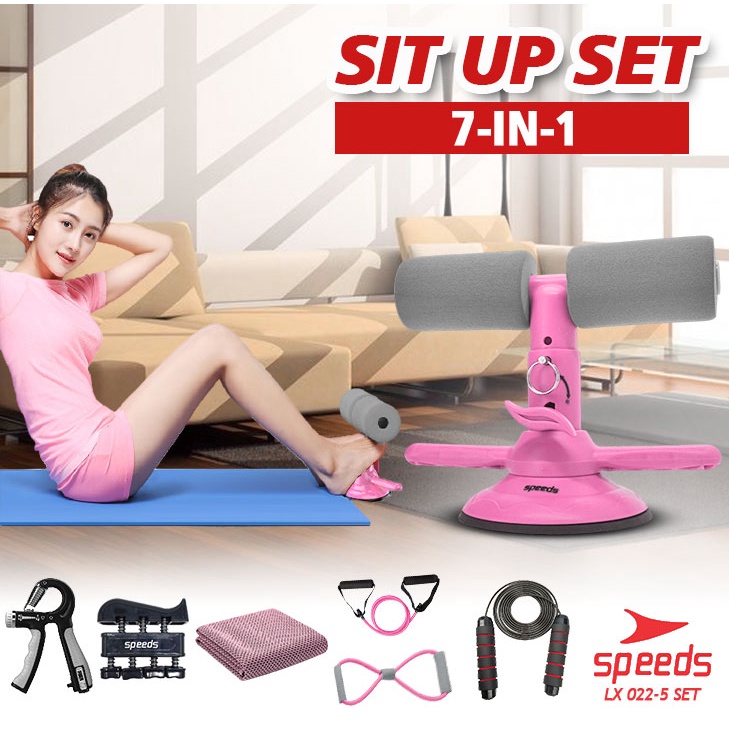 Jual SPEEDS Sit Up Stand Set Alat Bantu Olahraga Sit Up Gym Fitness 1