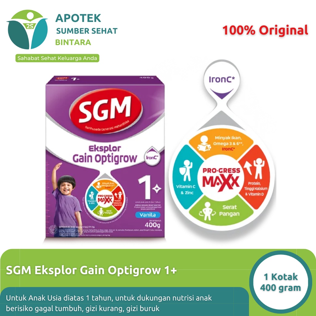 Jual Susu Sgm Ananda Gain Bulan Eksplor Gain Optigrow Gram