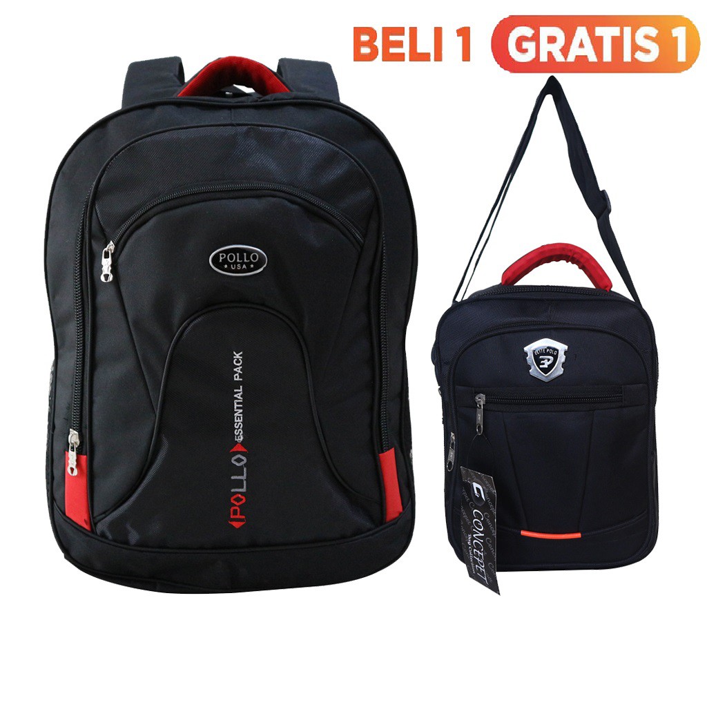 Jual Beli Gratis Tas Ransel Essential Tas Gendong Cowok Free