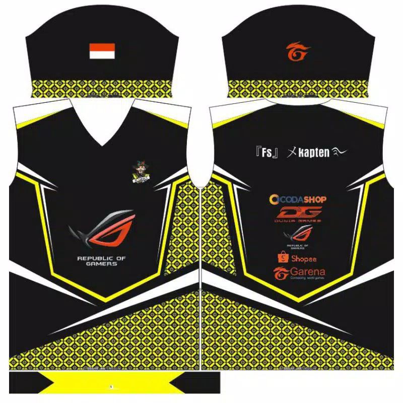 Jual JERSEY BAJU GAMING ESPORT FreeFire Ff PUBG Mobile Legend ML EVOS