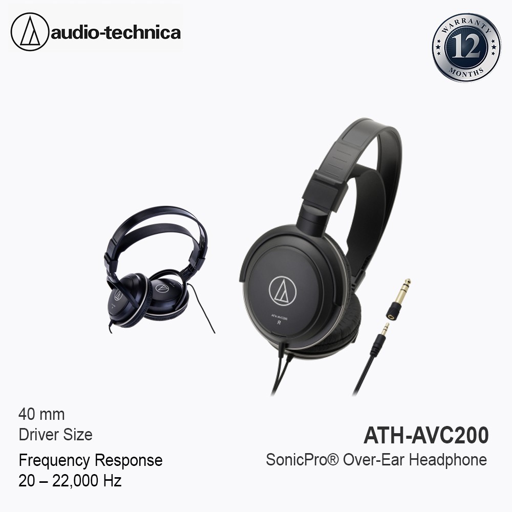 Jual Audio Technica Ath Avc Sonicpro Over Ear Headphone Black