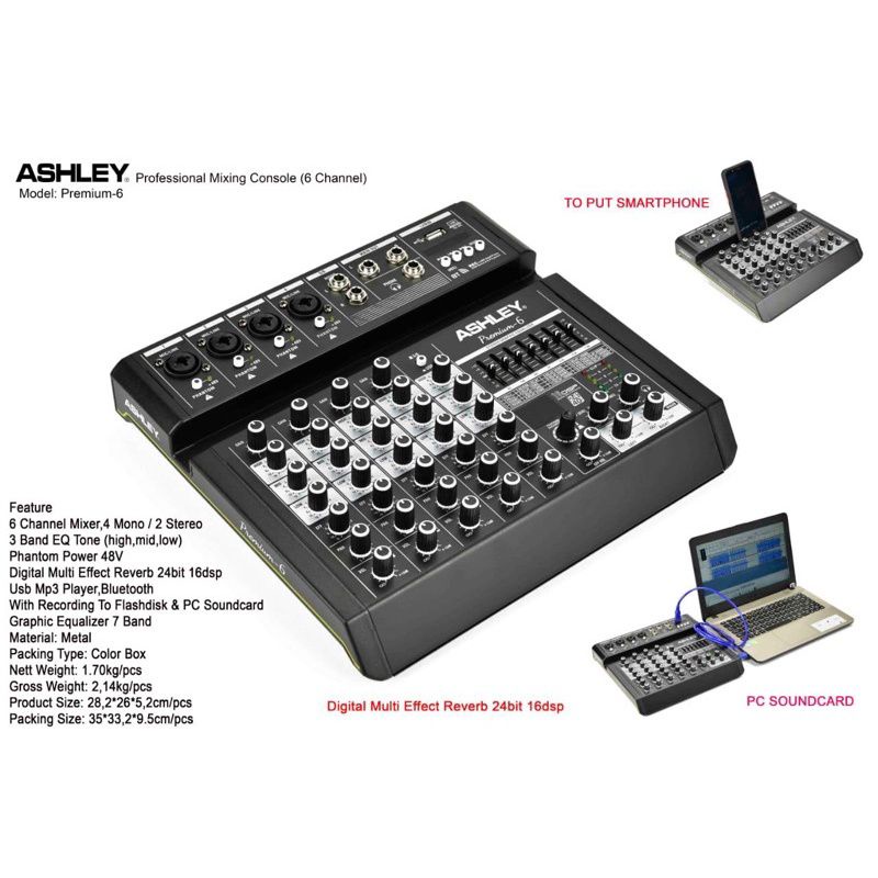 Jual Mixer Audio Ashley Mixer Ashley Point Samson Batter