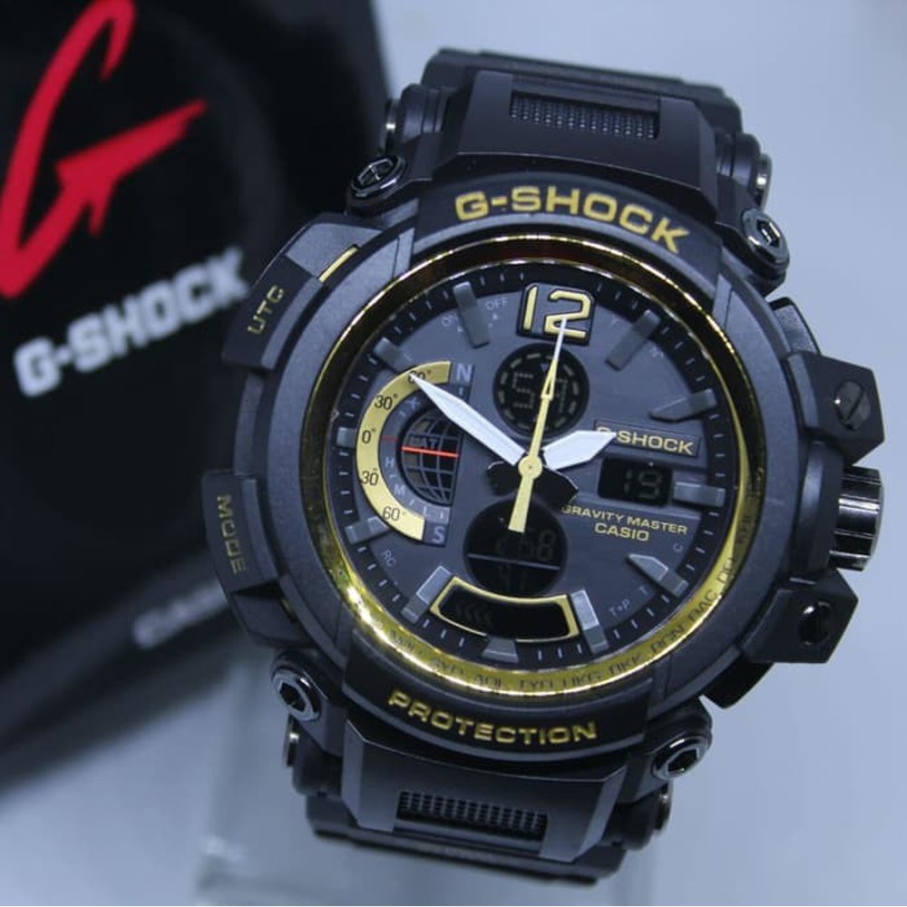 Jual JAM TANGAN PRIA G SHOCK GPW 1500 BLACK LIST GOLD Shopee Indonesia