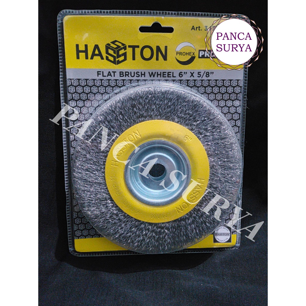 Jual Sikat Kawat Gerinda FLAT WHEEL WIRE BRUSH 6 X 5 8 PROHEX HASSTON