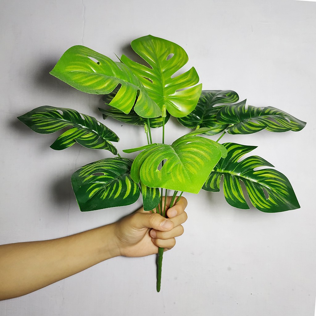 Jual Tanaman Hias Monstera Plastik Semi Latex Daun Monstera Artificial