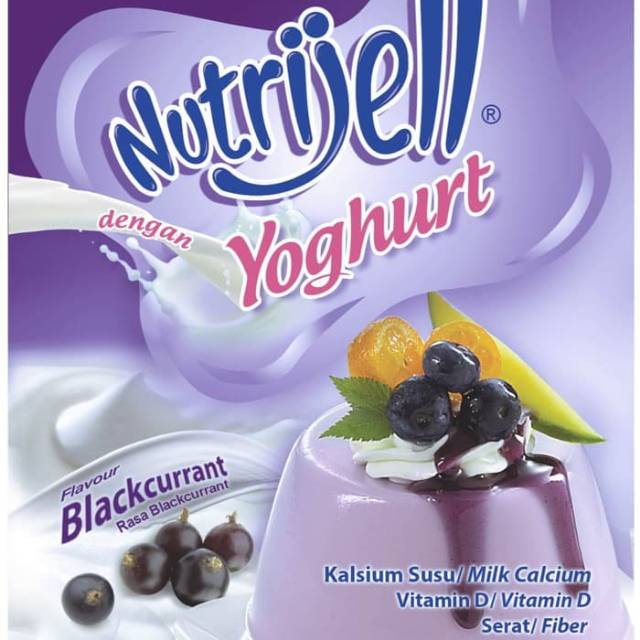 Jual Nutrijell Yoghurt Rasa Blackcurrant Shopee Indonesia