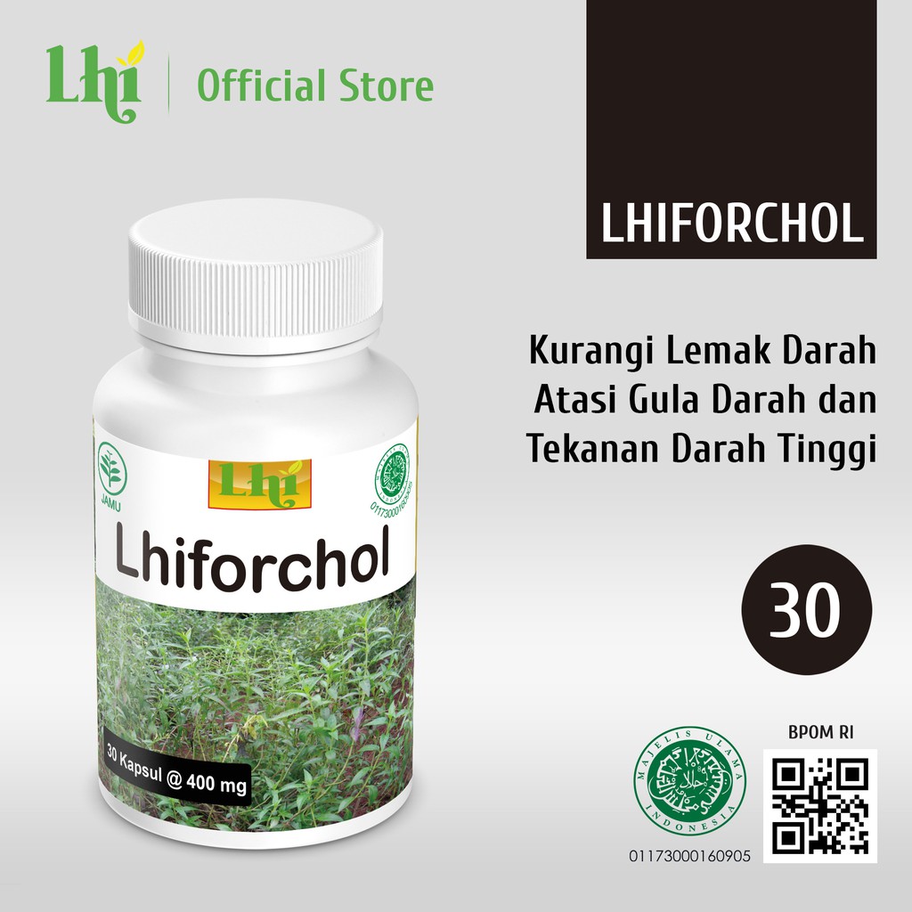 Jual Lhiforchol Kapsul Ekstrak Liza Herbal Untuk Kolesterol Shopee