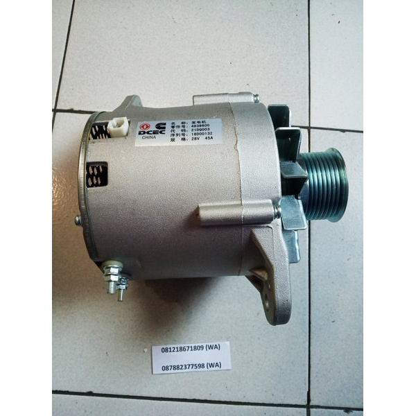 Jual DINAMO CAS AMPERE CUMMINS 4BT 6BT 4BTA 6BTA 28V 45A 4938600