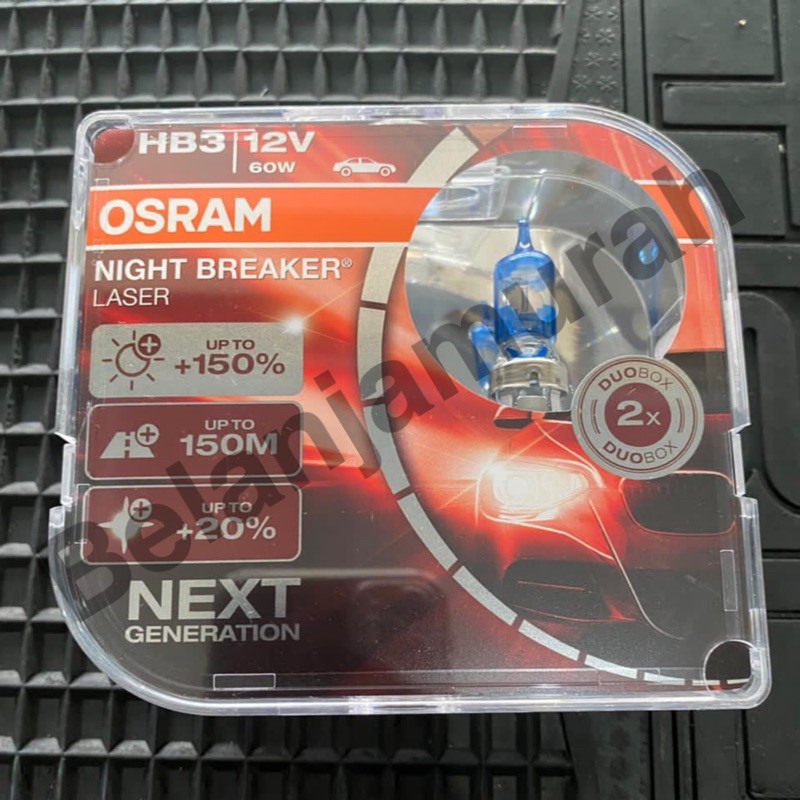 Jual OSRAM H4 H11 H7 HB3 HB4 Night Breaker NBR Laser Next Generation