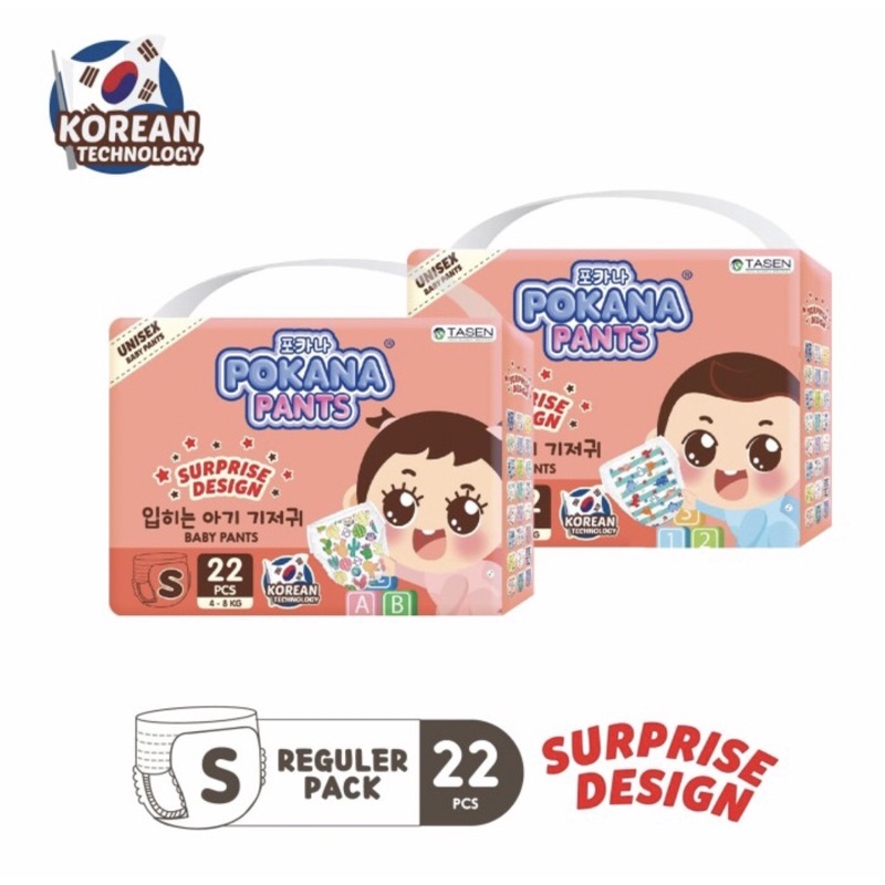 Jual Pokana Baby Diapers Pants Suprise Desain Popok Bayi Shopee