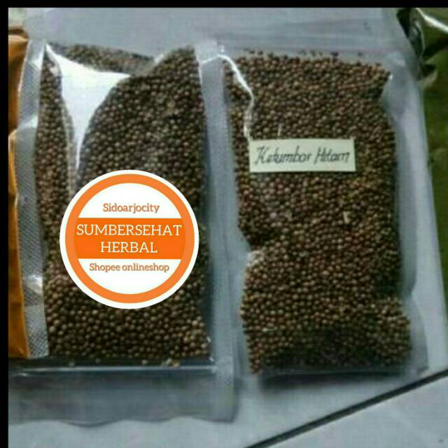 Jual Ketumbar Hitam Organik Premium Herbal Rempah Jsr Shopee