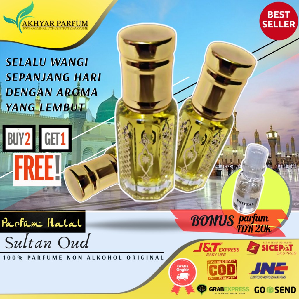 Jual Minyak Sultan Oud Parfum Gaharu Sultan Murni Parpum Non Alkohol