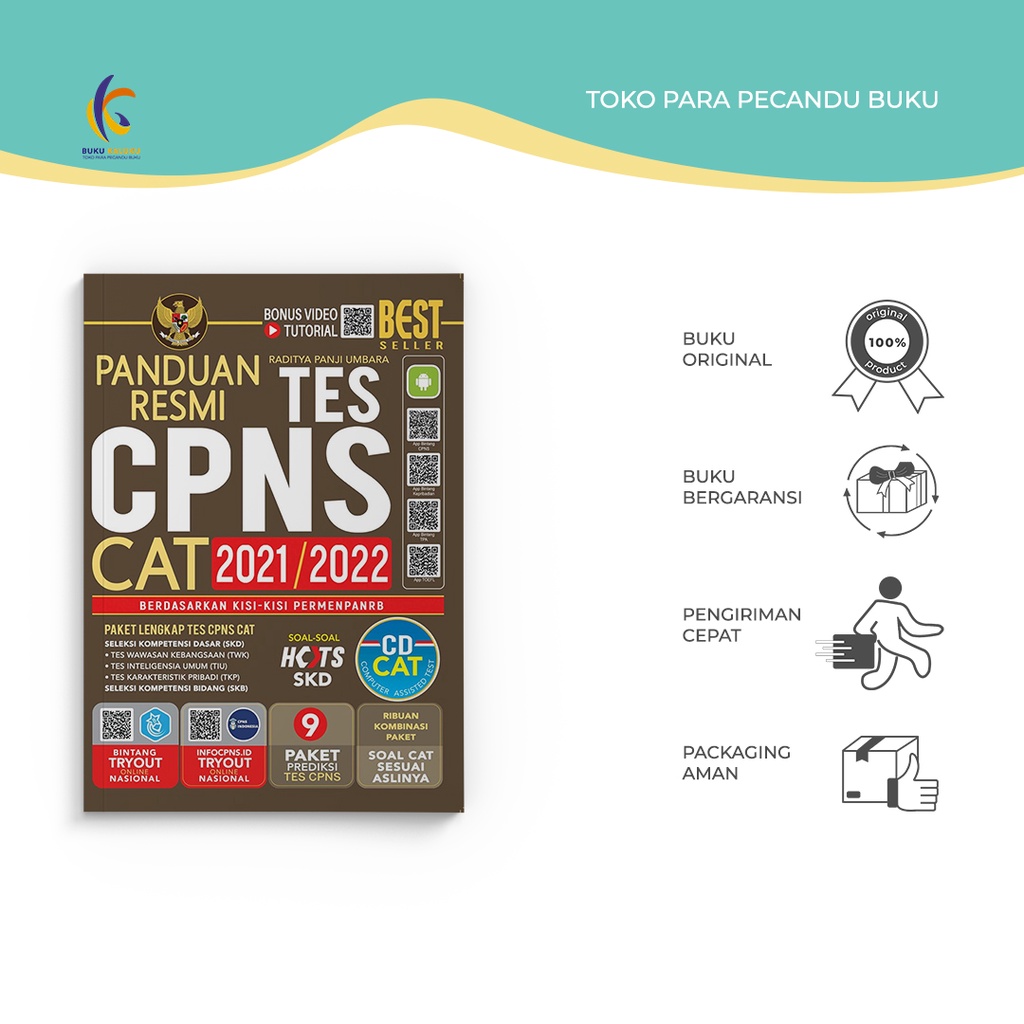 Jual Buku Cpns Panduan Resmi Tes Cpns Cat Raditya Panji