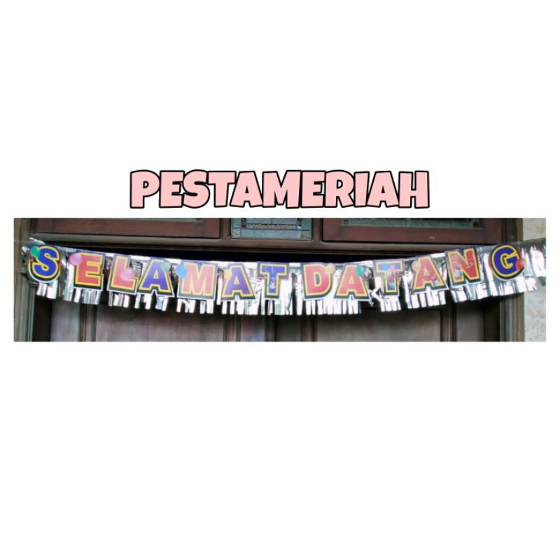 Jual Banner Selamat Datang Bunting Flag Selamat Datang Gantungan