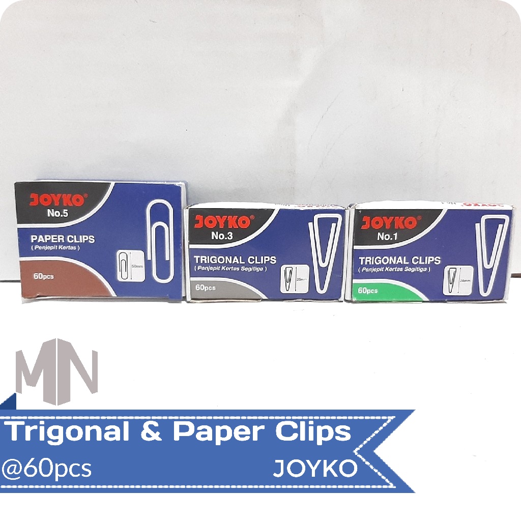 Jual Trigonal Paper Clips Penjepit Kertas Joyko Shopee Indonesia