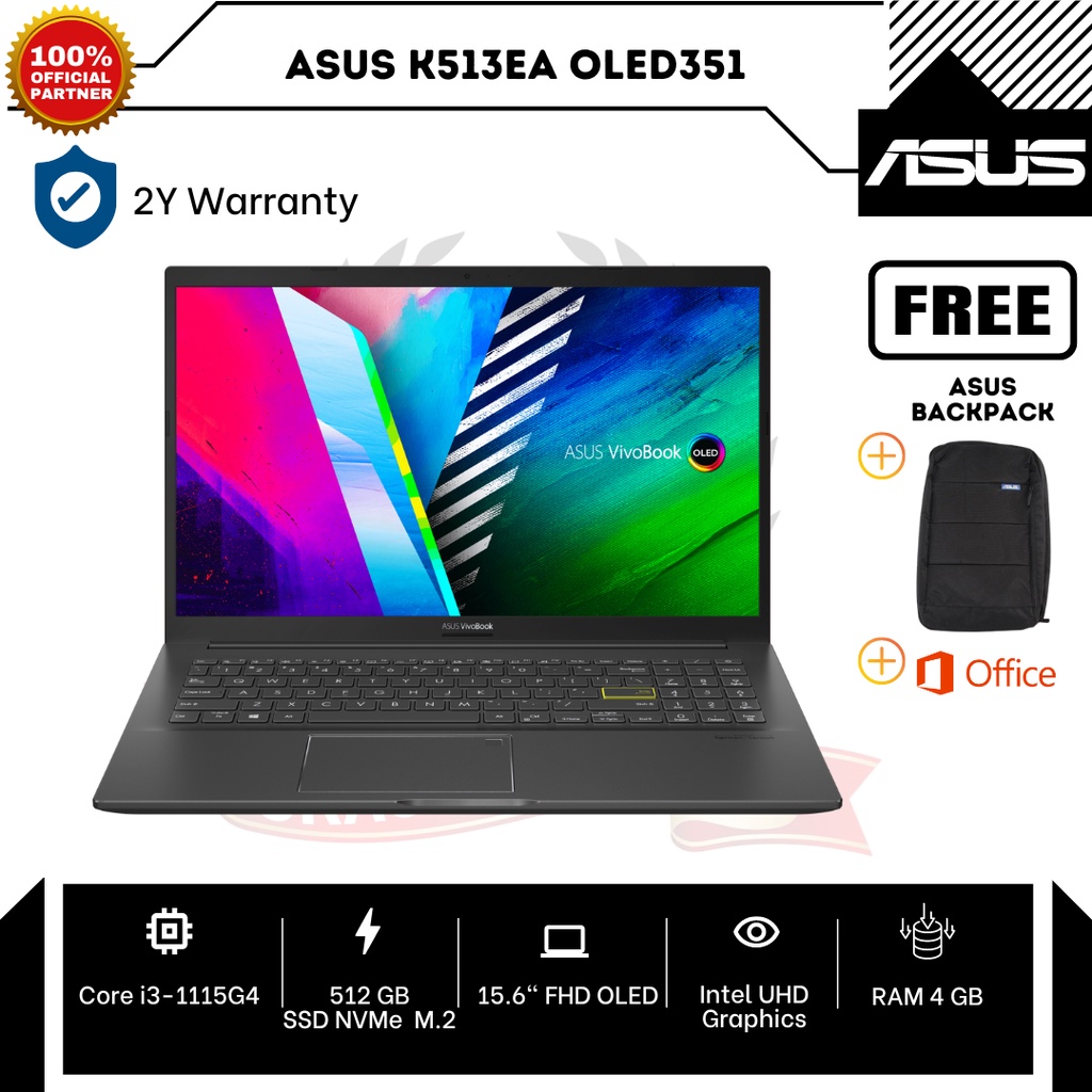 Jual Laptop Asus K Ea Oled I I G Gb Gb W Ohs