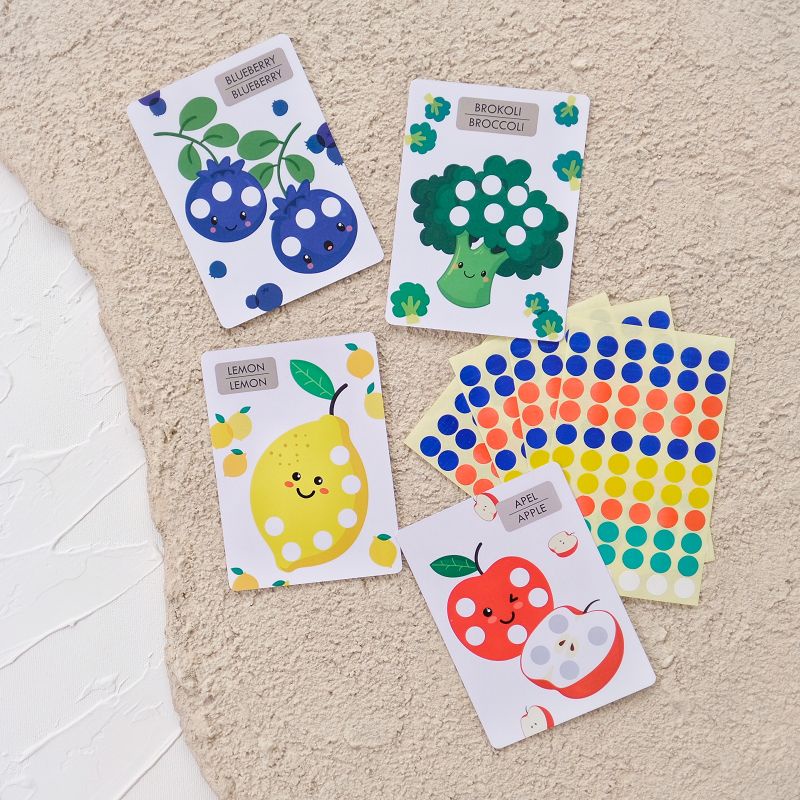 Jual Stiker Dot Dot Sticker Tema Buah Sayur Shopee Indonesia