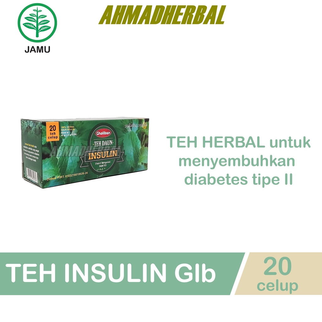 Jual Teh Celup Herbal Daun Insulin Gholiban Celup Menurunkan Kadar