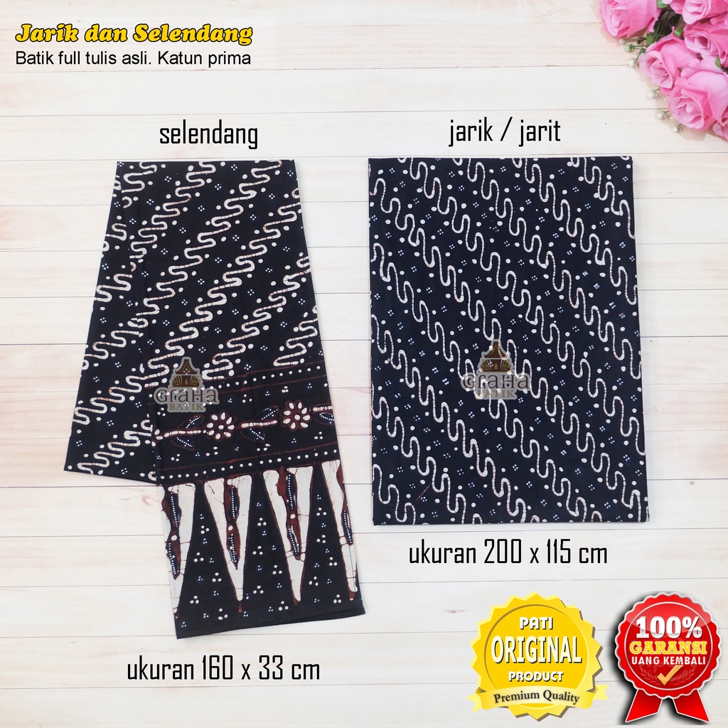 Jual Jarik Jarit Selendang Batik Kain Batik Tulis Bakaran Pakaian Baju