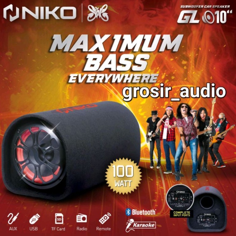 Jual SPEAKER NIKO GL10 GL 10 SPEAKER BLUETOTH NIKO SPEAKER 10INCH