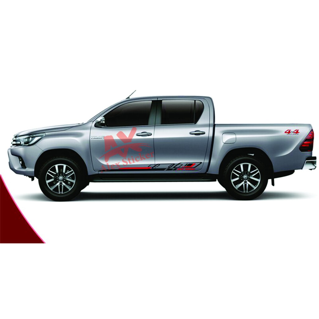 Jual STIKER STICKER MOBIL TOYOTA HILUX TRITON VW NAVARA CUTTING STIKER