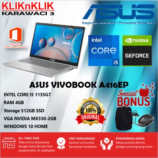 Jual Asus Vivobook A Ep Fhd I G Gb Gb Ssd Mx Win