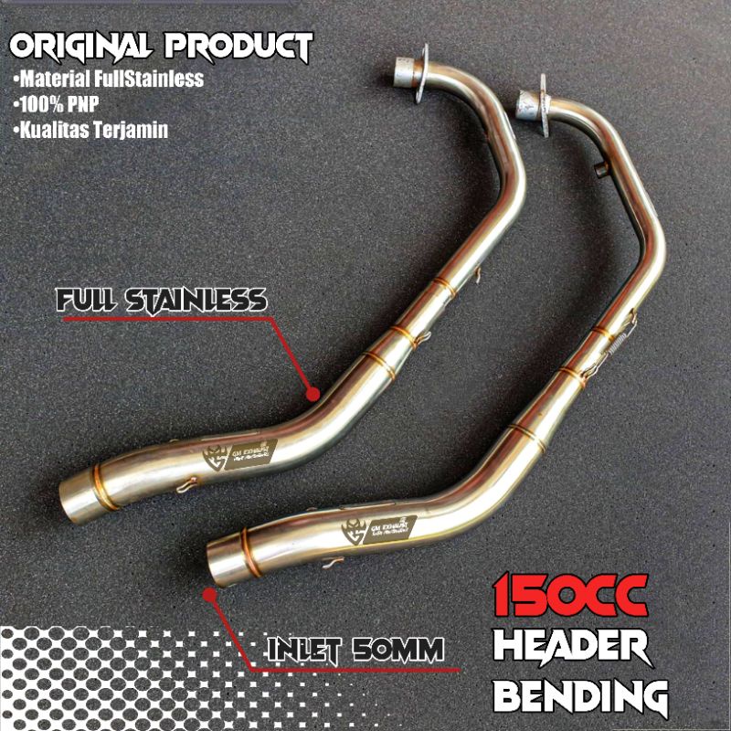 Jual Pipa Header Bending R15 CBR150 CB150 GSX VIXION SONIC Original GM