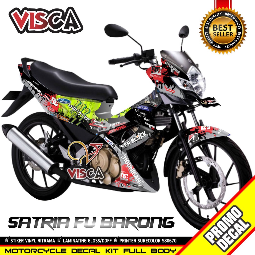 Jual Decal Satria Fu Barong 2012 Full Body Stiker Satria Fu Barong 2012